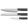 WMF Kineo Messer-Set 3 Tlg. 1x Kochmesser 20 cm, 1x Brotmesser mit Doppelwellenschliff 20cm,1x Zubereitungsmesser Doppelzahnung 12 cm 3201019834